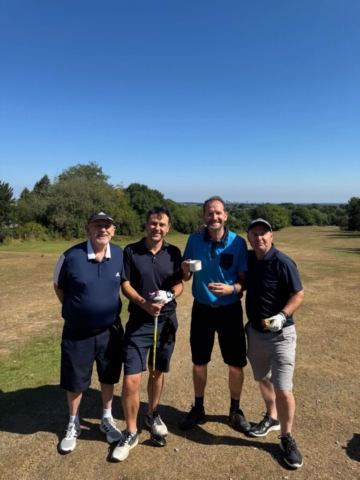 Players about to attempt the longest drive